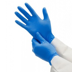 Синие нитриловые перчатки Kleenguard* G10 Arctic Blue 24см, L, Kimberly-Clark